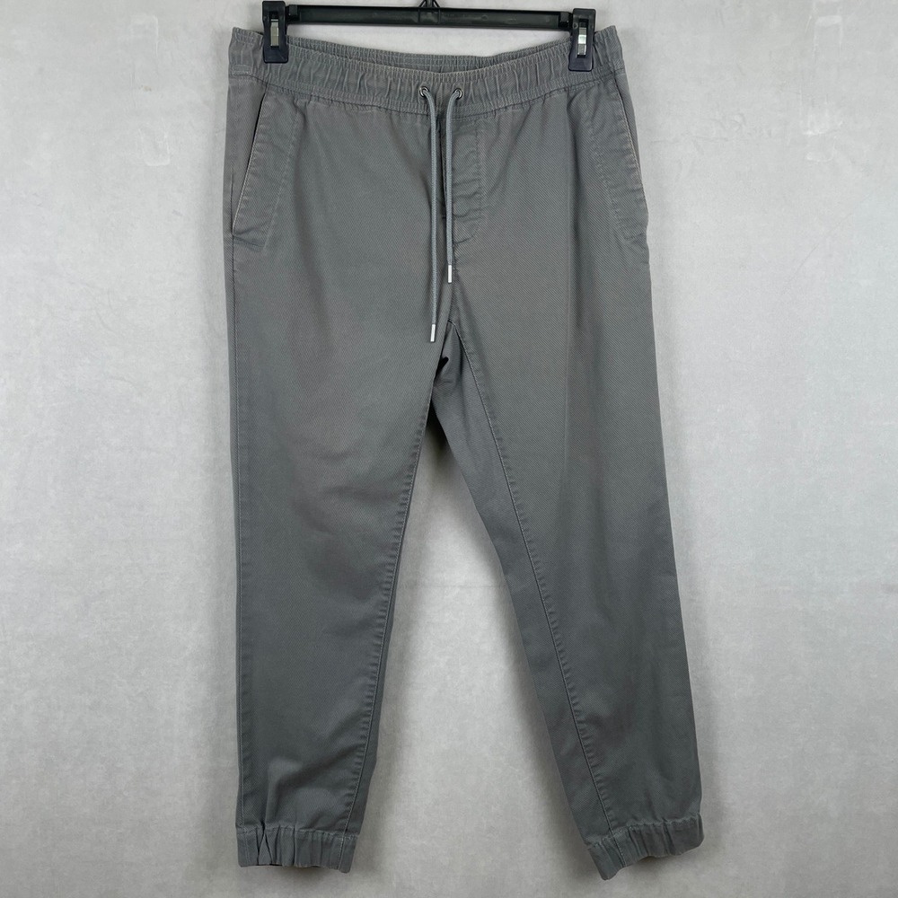 Banana Republic Aiden Fit Men 32x30 Grey Twill Jogger Pants Elastic Stretch Gorp
